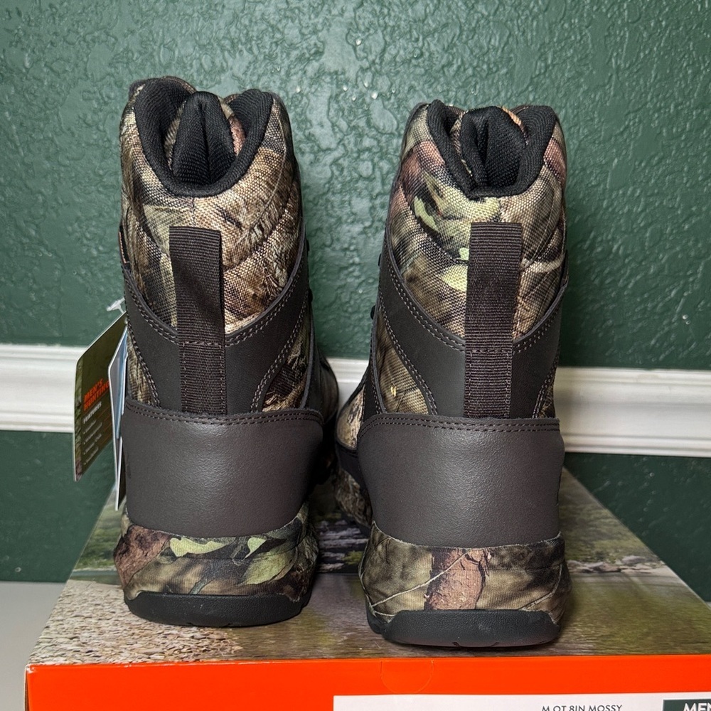NEW! Ozark Trail Mossy Oak Men's Camo Hunting Boots Size 13 - Picture 10 of 16